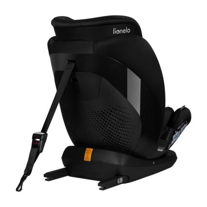 Lionelo - Seggiolino auto con base girevole LAVENDER i-Size 76-150 cm Nero Carbonio