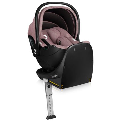 Lionelo - Seggiolino auto con base girevole MOXIE SET i-Size 40-87 cm Rosa Malva