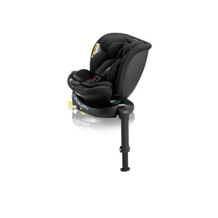 Lionelo - Seggiolino auto con base girevole NAVY i-Dimensioni 40-150 cm nero