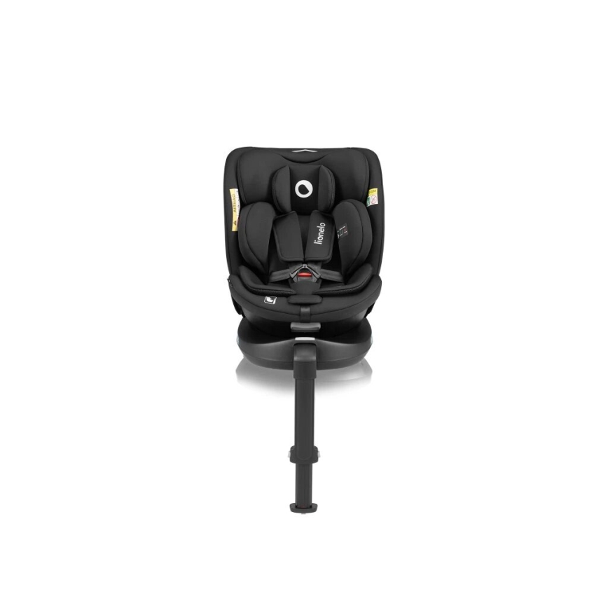 Lionelo - Seggiolino auto con base girevole NAVY i-Dimensioni 40-150 cm nero
