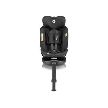 Lionelo - Seggiolino auto con base girevole NAVY i-Dimensioni 40-150 cm nero