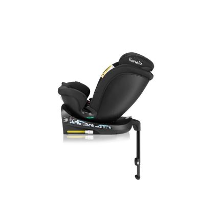 Lionelo - Seggiolino auto con base girevole NAVY i-Dimensioni 40-150 cm nero