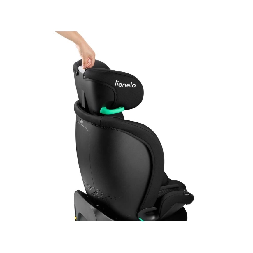Lionelo - Seggiolino auto con base girevole NAVY i-Dimensioni 40-150 cm nero