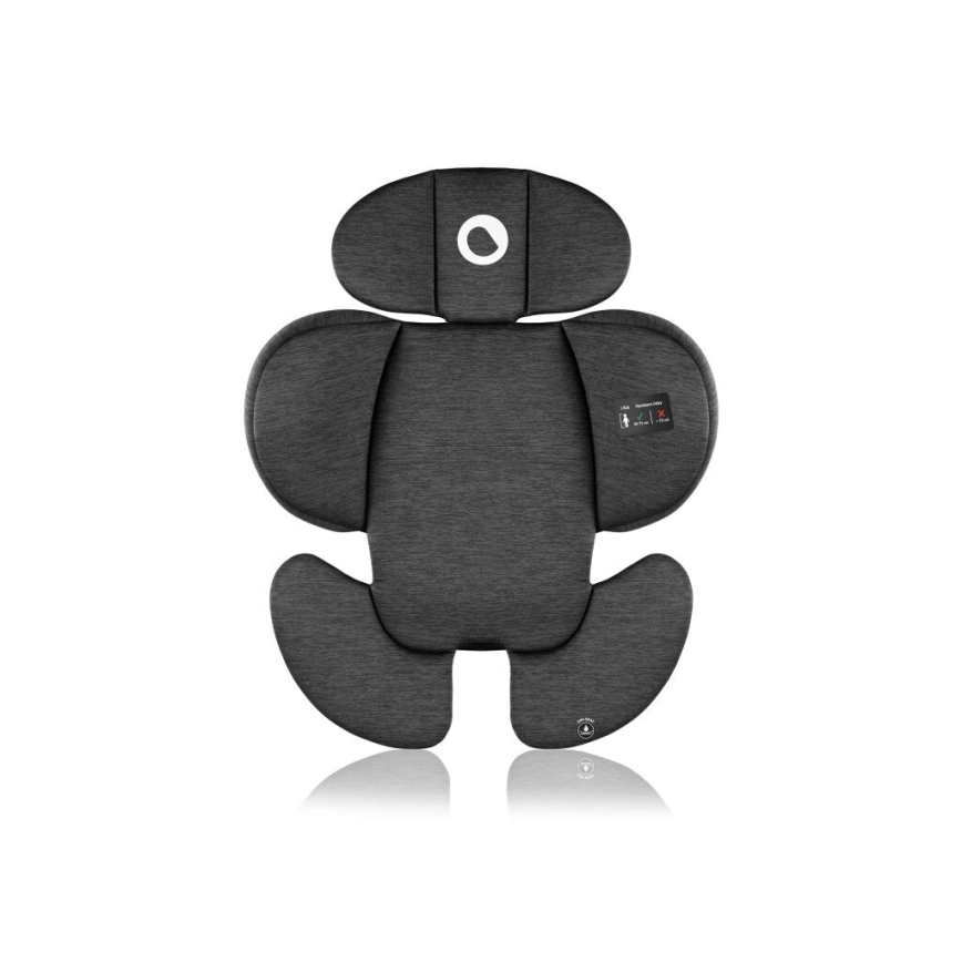 Lionelo - Seggiolino auto con base girevole NAVY i-Dimensioni 40-150 cm nero/rosa