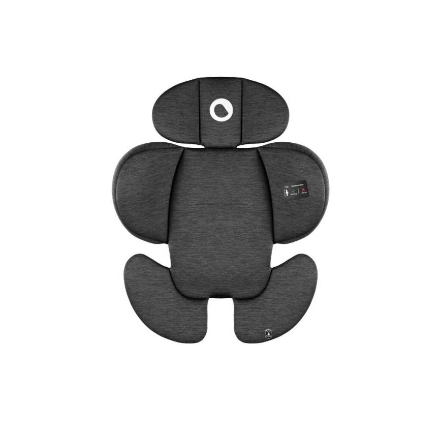 Lionelo - Seggiolino auto con base girevole NAVY i-Dimensioni 40-150 cm nero/rosso