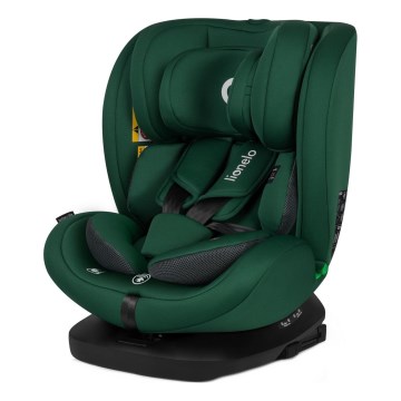 Lionelo - Seggiolino auto girevole BASTIAAN i-Size 40-150 cm Green Forest con base