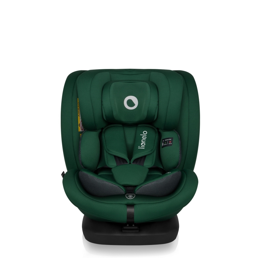 Lionelo - Seggiolino auto girevole BASTIAAN i-Size 40-150 cm Green Forest con base