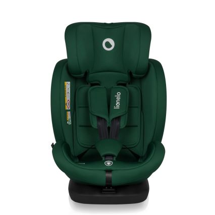 Lionelo - Seggiolino auto girevole BASTIAAN i-Size 40-150 cm Green Forest con base