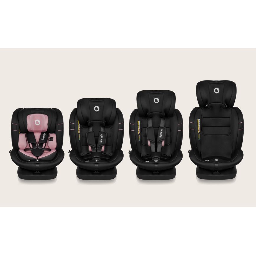 Lionelo - Seggiolino auto girevole BASTIAAN i-Size 40-150 cm Rosa
