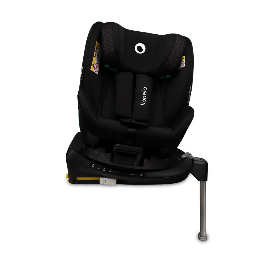 Lionelo - Seggiolino auto con base girevole ANTOON PLUS i-Size 40-105 cm Nero Onice