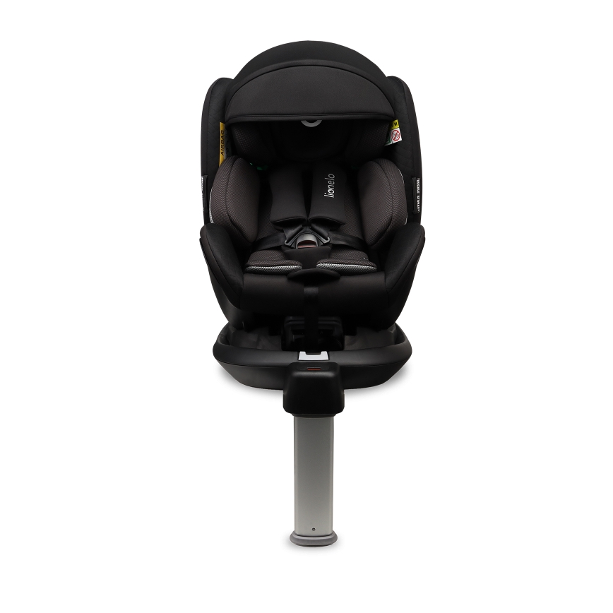 Lionelo - Seggiolino auto con base girevole ANTOON PLUS i-Size 40-105 cm Nero Onice