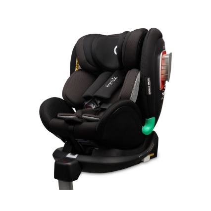 Lionelo - Seggiolino auto con base girevole ANTOON PLUS i-Size 40-105 cm Nero Onice