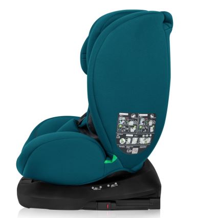 Lionelo - Seggiolino auto girevole con base BASTIAAN i-Size 40-150 cm blu indaco