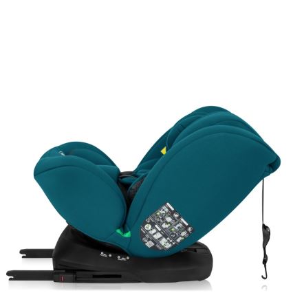 Lionelo - Seggiolino auto girevole con base BASTIAAN i-Size 40-150 cm blu indaco