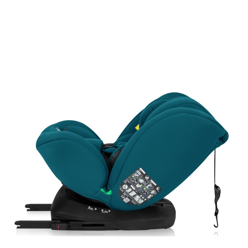 Lionelo - Seggiolino auto girevole con base BASTIAAN i-Size 40-150 cm blu indaco