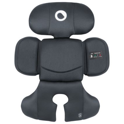 Lionelo - Seggiolino auto girevole con base BASTIAAN i-Size 40-150 cm Grigio Pietra