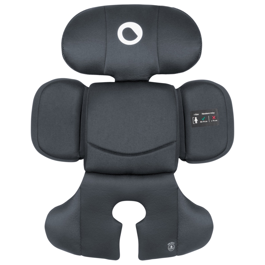 Lionelo - Seggiolino auto girevole con base BASTIAAN i-Size 40-150 cm Grigio Pietra