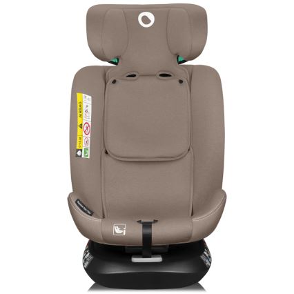 Lionelo - Seggiolino auto con base girevole BASTIAAN ONE i-Size 40-150 cm beige sabbia