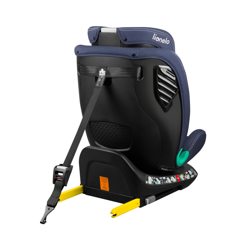 Lionelo - Seggiolino auto con base girevole BASTIAAN ONE i-Size 40-150 cm Blu Navy