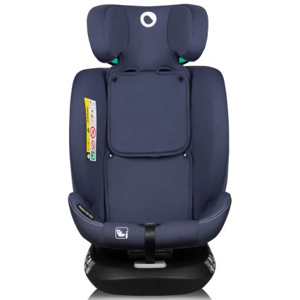 Lionelo - Seggiolino auto con base girevole BASTIAAN ONE i-Size 40-150 cm Blu Navy