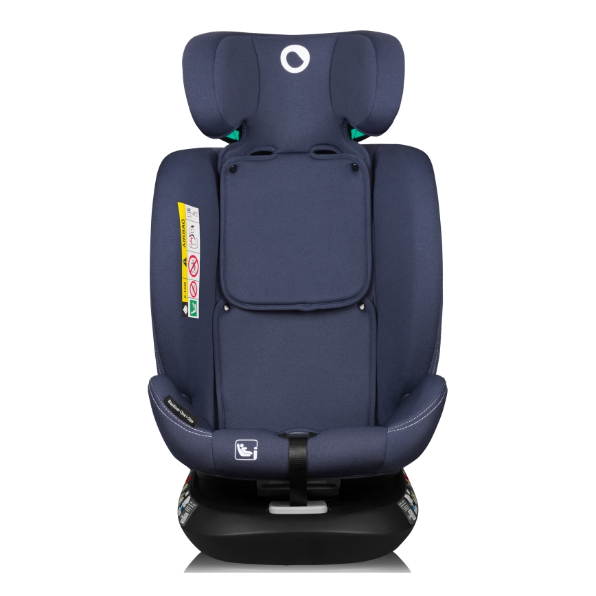 Lionelo - Seggiolino auto con base girevole BASTIAAN ONE i-Size 40-150 cm Blu Navy