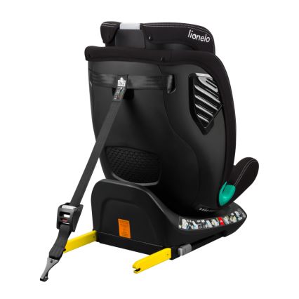 Lionelo - Seggiolino auto con base girevole BASTIAAN ONE i-Size 40-150 cm Nero Carbonio