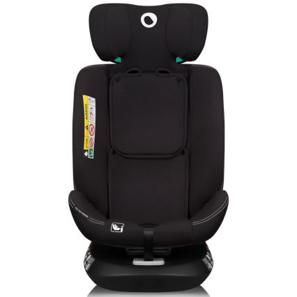 Lionelo - Seggiolino auto con base girevole BASTIAAN ONE i-Size 40-150 cm Nero Carbonio