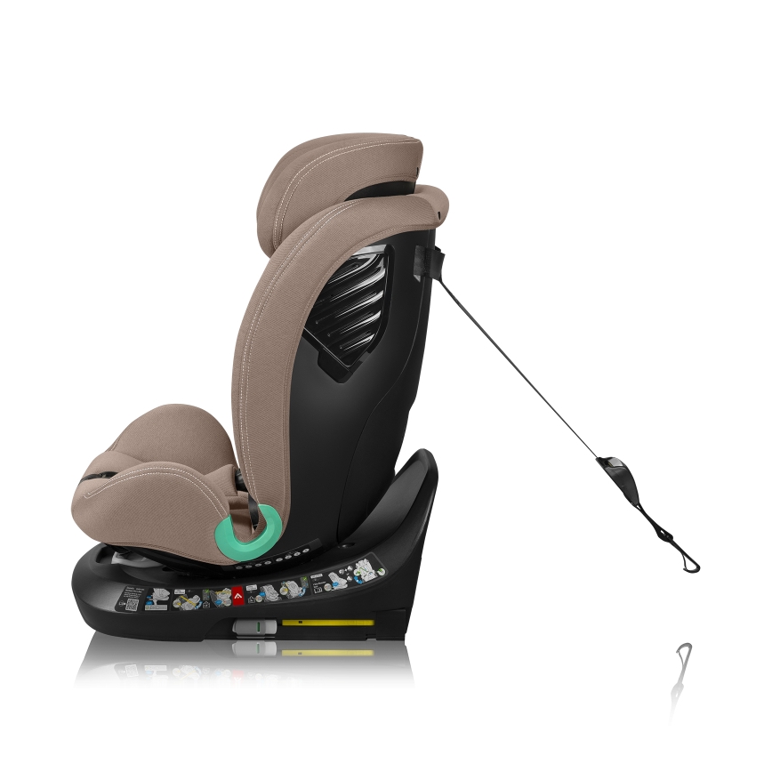 Lionelo - Seggiolino auto con base girevole BASTIAAN ONE i-Size 40-150 cm Sabbia