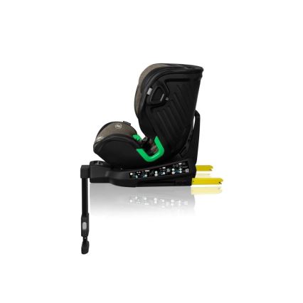 Lionelo - Seggiolino auto girevole con base HARMONY i-Size 40-150 cm nero/oliva