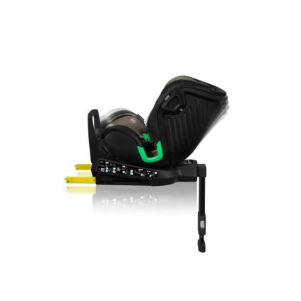 Lionelo - Seggiolino auto girevole con base HARMONY i-Size 40-150 cm nero/oliva