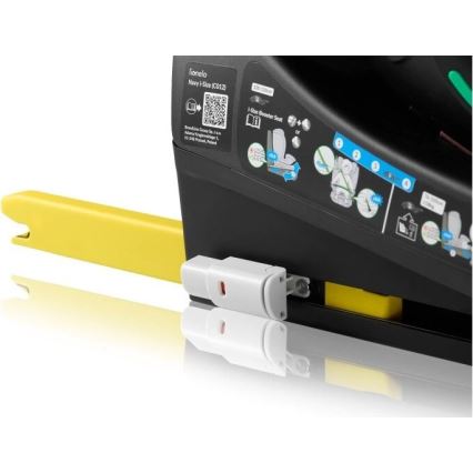 Lionelo - Seggiolino auto girevole con base NAVY i-Size 40-150 cm nero/turchese