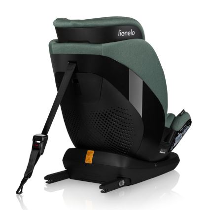 Lionelo - Seggiolino auto girevole i-Size LAVENDER con base, 76–150 cm, verde pistacchio