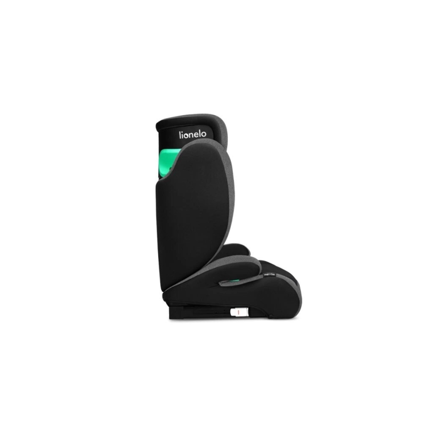 Lionelo - Seggiolino auto HUGO i-Dimensioni 100-150 cm nero/grigio