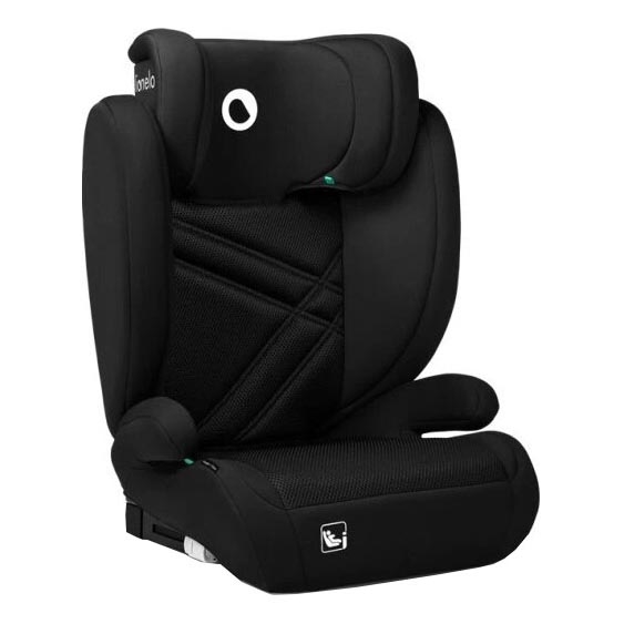 Lionelo - Seggiolino auto HUGO i-Dimensioni 100-150 cm nero