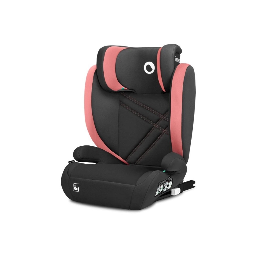 Lionelo - Seggiolino auto HUGO i-Dimensioni 100-150 cm nero/rosa