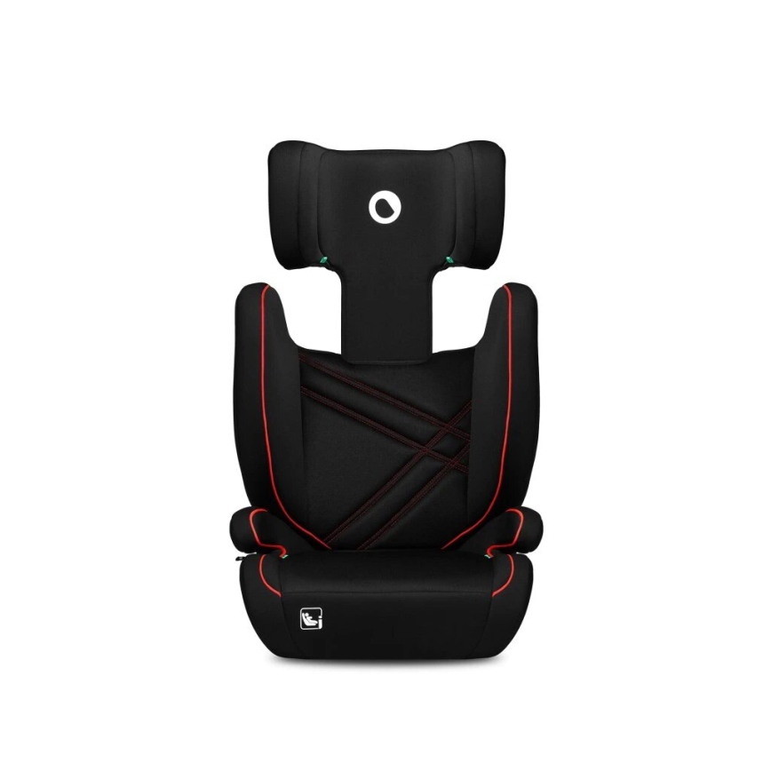 Lionelo - Seggiolino auto HUGO i-Dimensioni 100-150 cm nero/rosso