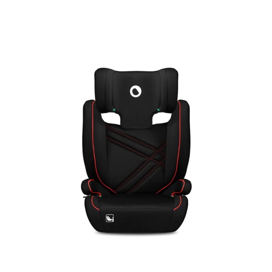 Lionelo - Seggiolino auto HUGO i-Dimensioni 100-150 cm nero/rosso