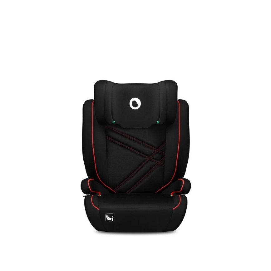 Lionelo - Seggiolino auto HUGO i-Dimensioni 100-150 cm nero/rosso