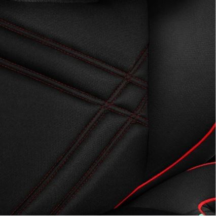 Lionelo - Seggiolino auto HUGO i-Dimensioni 100-150 cm nero/rosso