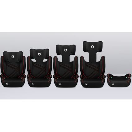 Lionelo - Seggiolino auto HUGO i-Size 100-150 cm nero/rosso