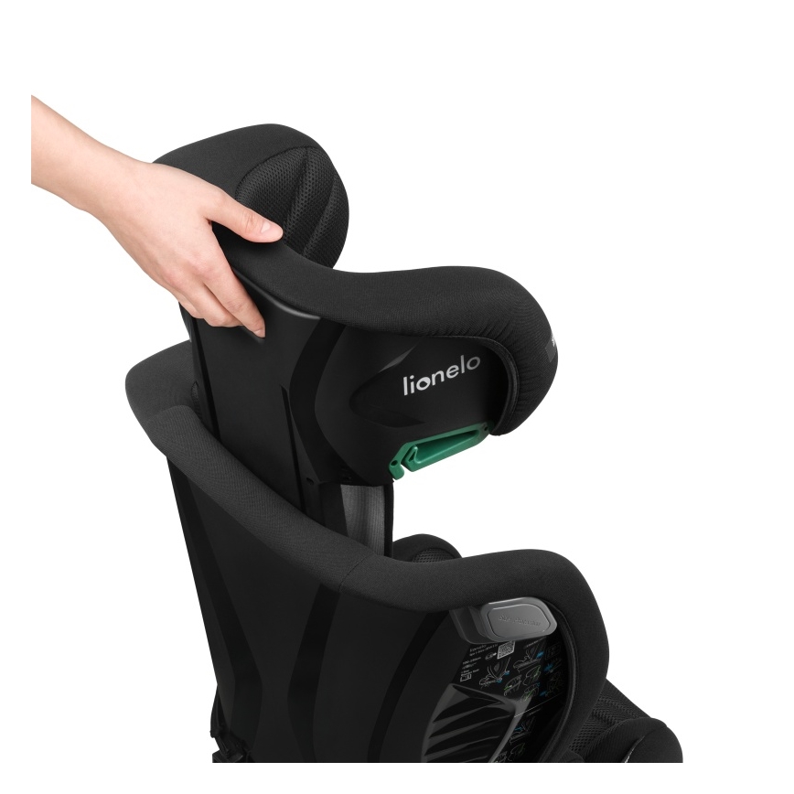 Lionelo - Seggiolino auto IGO i-Size 100-150 cm Nero Carbonio