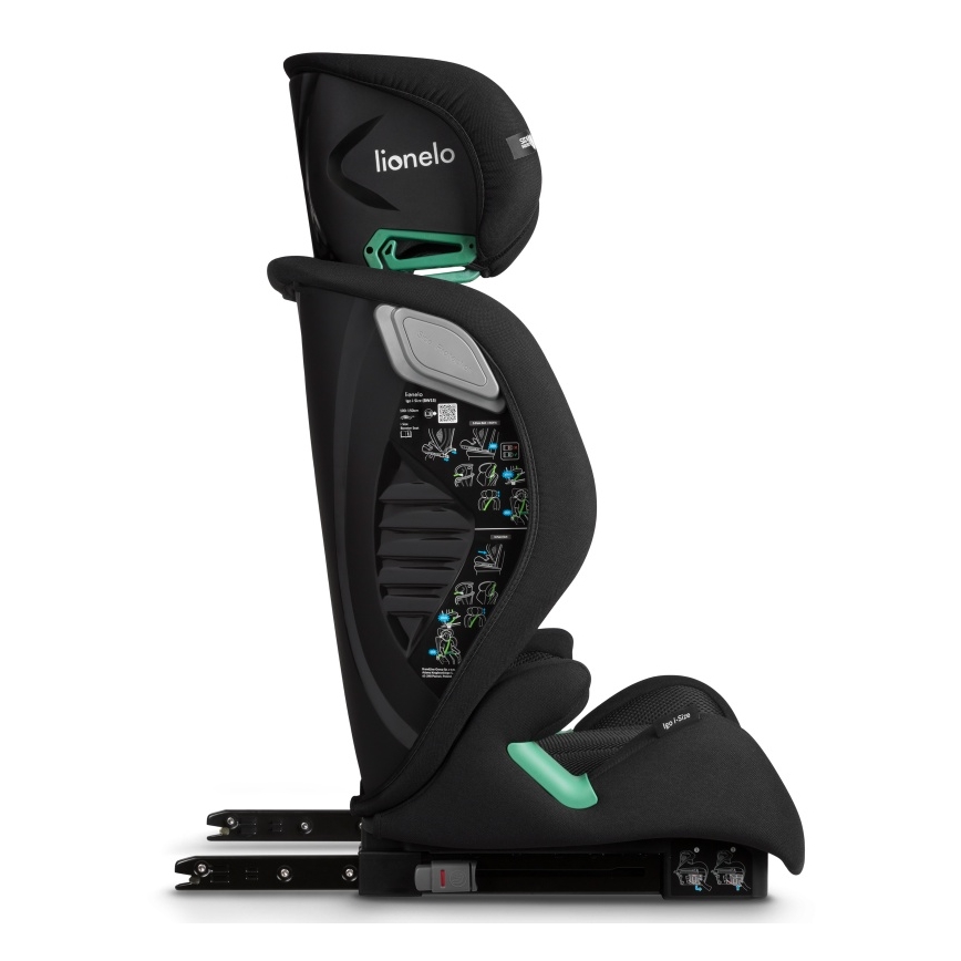 Lionelo - Seggiolino auto IGO i-Size 100-150 cm Nero Carbonio