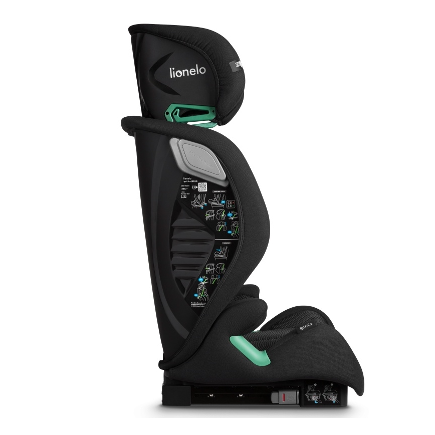 Lionelo - Seggiolino auto IGO i-Size 100-150 cm Nero Carbonio