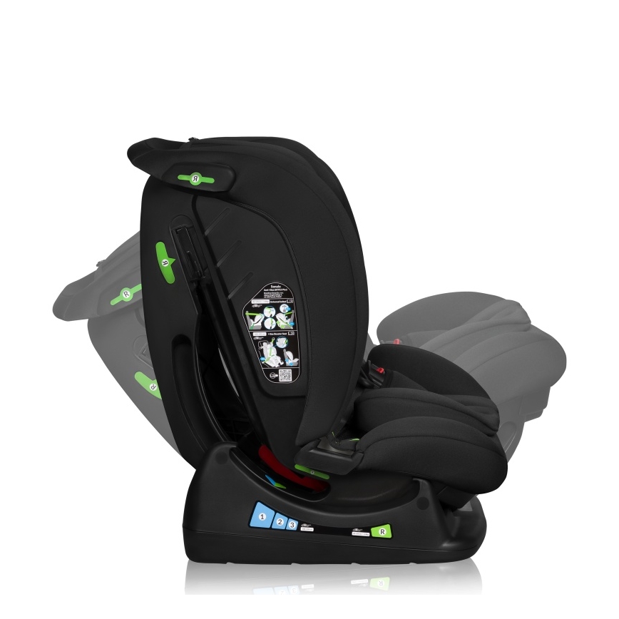 Lionelo - Seggiolino auto IZZY i-Size 40-150 cm Nero Carbonio