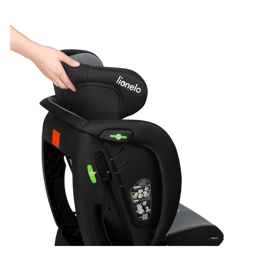 Lionelo - Seggiolino auto IZZY i-Size 40-150 cm Nero/Grigio