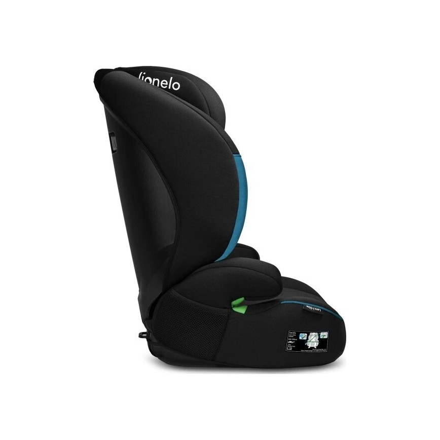 Lionelo - Seggiolino auto LARS i-Dimensioni 100-150 cm nero/blu