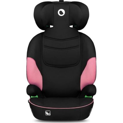Lionelo - Seggiolino auto LARS i-Dimensioni 100-150 cm nero/rosa