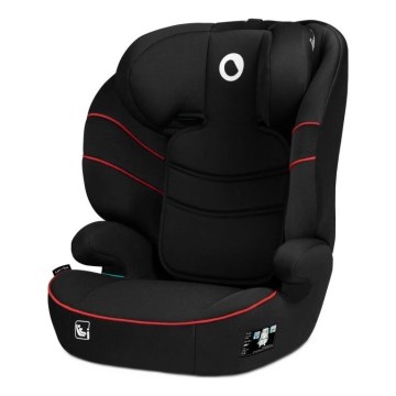 Lionelo - Seggiolino auto LARS i-Dimensioni 100-150 cm nero/rosso