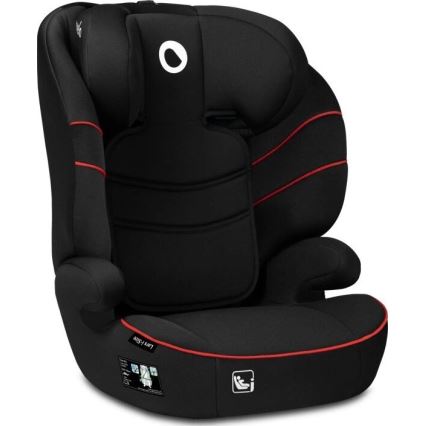 Lionelo - Seggiolino auto LARS i-Dimensioni 100-150 cm nero/rosso