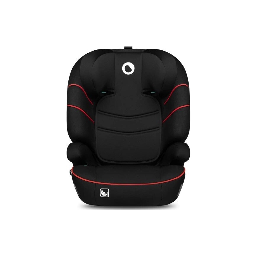 Lionelo - Seggiolino auto LARS i-Dimensioni 100-150 cm nero/rosso